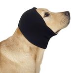 COMFPET Köpekler için Flap Kulak Sargısı Yok, Kulak Hematom için Köpek Snood, Pet Kulak Muffs, Kediler ve Köpekler için Kulak Kılıfı, Kulak Bakımı, S (Siyah)