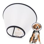 Comfpet Koruyucu yaka köpek, havlama önleyici tasma ve koni, ameliyat sonrası köpekler için ayarlanabilir, ısırma, köpek ve kedi boyunluğu 40 cm, M