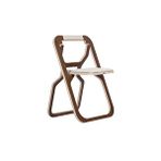 Comfy Delux Katlanabilir Yer Kaplamayan Kahve Plywood Kamp Sandalyesi