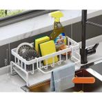 Comfy Haven Karbon Çelik Beyaz Mutfak Lavabo Düzenleyici Süngerlik Bulaşık Bezi Kurutma Rafı (Yurt Dışından)