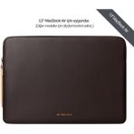 Comfyable 13" MacBook Air Laptop Kılıfı Koyu Kahverengi Suya Dayanıklı ve Hafif Tasarım