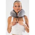 comfytouch Comfy Ortopedik Seyahat Yastığı Visco Boyun Destekli Seyahat - Gri
