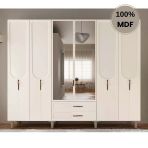 Comiet Açelya 6 Kapak Mdf Ayaklı Tasarım Gardırop