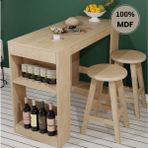 Comiet Çok Amaçlı Mdf Bar Mutfak Masası - Meşe