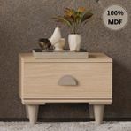 Comiet Ladin Mdf Ayaklı Tasarım Komodin - Meşe