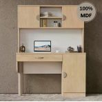 Comiet Ladin Mdf Kitaplıklı Dolaplı Çalışma Masası