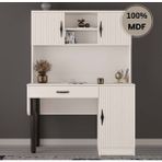 Comiet Lale Mdf Kitaplıklı Dolaplı Çalışma Masası - 120*165 - Aytaşı