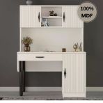 Comiet Lale Mdf Kitaplıklı Dolaplı Çalışma Masası