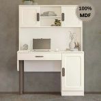 Comiet Manolya Mdf Kitaplıklı Dolaplı Çalışma Masası