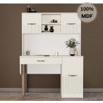 Comiet Menekşe Mdf Kitaplıklı Dolaplı Çalışma Masası - 120*165 - Aytaşı