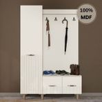 Comiet Menekşe Mdf Raflı Askılıklı Portmanto Ayakkabılık - Aytaşı