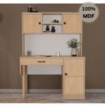 Comiet Meşe Mdf Kitaplıklı Dolaplı Çalışma Masası - 120X165