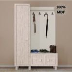 Comiet Nilüfer Mdf Raflı Askılıklı Portmanto Ayakkabılık - Traverten