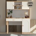 Comiet Papatya Mdf Kitaplıklı Dolaplı Çalışma Masası - 120*165 - Aytaşı