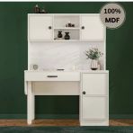 Comiet Zambak Mdf Kitaplıklı Dolaplı Çalışma Masası