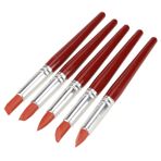 Çömlekçilik leke büyük boy silikon modelleme aracı 20 × 8 × 2 5 adet kırmızı büyük boyutlu kauçuk ucu boya kil heykel çömlek şekillendirme oyma aracı