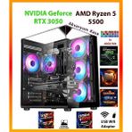 Comloji Ga Ultra Pro Sistem RTX3050 + Ryzen 5 5500 16GB Ram 512GB SSD Akvaryum Kasa Full Rgb Oyuncu Bilgisayarı - Siyah