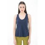 Comm-Ci Rochel V Yaka Kolsuz Örme Lacivert Kadın T-shirt