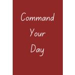 Command Your Day Notebook and Journal (burgundy)
