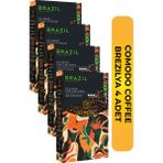 Comodo Coffee Brezilya Premium Gold Selection Çekirdek Filtre Kahve 250 gr x 4 - Moka Pot