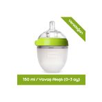 Comotomo Antikolik Silikon Biberon 150Ml Yeşil - Yavaş Akışlı (0-3 Ay) Yenidoğan