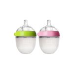 Comotomo Antikolik Silikon Biberon 2Li 150Ml Yeşil Ve Pembe