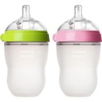 Comotomo Antikolik Silikon Biberon 2Li 250Ml Yeşil Ve Pembe