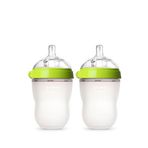Comotomo Antikolik Silikon Orta Akışlı 3-6 Ay 2'li Biberon 250 Ml - Yeşil