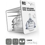 Comotomo Orta Akışlı Emzik 2li (3-6Ay)