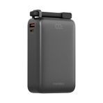 Compac Ultra67 20.000 Mah 2 Adet 67w Type-c Ve 18w Usb Ekstra 100w Kablolu Hızlı Şarj Powerbank Koyu Gri