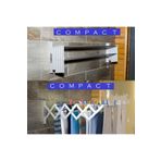 COMPACT 100 Cm 9 Askılı 9 Metre Askı Alanı Duvara Monte Çamaşır Kurutma Askılığı Çamaşır Askısı