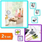 Compact Çekmeceli Standlı Makyaj Organizeri + Kepçe Kaşık Altlığı Kapak Tutucu - 2Li Set Y9z3g0