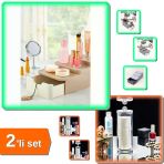 Compact Çekmeceli Ve Standlı Düzenleyici Organizeri + Makyaj Pamuğu Organizeri - 2Li Set Q8g9m3