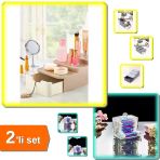 Compact Çekmeceli Ve Standlı Makyaj Organizeri + Kulak Çubuğu Organizeri - 2Li Set Q5p4g0