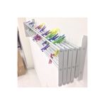 COMPACT Duvara Monte Katlanır Çamaşırlık Alüminyum 100 cm 9 Askılı 9 Metre Askı Alanı