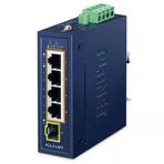 Compact Industrial 4-Port 10/100/1000T 802.3At Poe + 1-Port 100/1000X Sfp Ethernet Switch