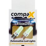 Compax Led Ampul Buz Mavisi Dipsiz T10 Park Ampulü 12v 12 Ledli 2 Adet