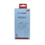 Compaxe CTA-200TI 20 W 5 V 3 A PD Kafa ve Type-C Şarj Kablosu