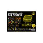 COMPAXE P-SERİSİ PK-18S Lİ plastik Şeffaf Sarı Kutu 18 Adet Küçük Kutu, Modüler Saklama, Organizer, Ambalaj Sistemi