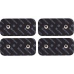 Compex 42216-4 Compex Performance Dual Snap 5 x 10 cm Çift Çıtçıtlı Siyah Tens Elektrot Pedi, 4 Adet