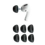 Comply Köpük Kulaklık Uçları, Apple AirPods Pro Generation 1 ve 2 için, Large, Siyah, 3 Çift, Üstün Konfor, Sarsılmaz Uyum, Hafızalı Köpük, Yedek Kulaklık Uçları, ABD’de Üretilmiştir
