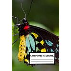 Composition Book: Butterfly: Writing Notebook | 100 Collage Ruled Pages | Plain Journal | Note | Diary | Animals