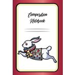 Composition Notebook: Alice in Wonderland series: White Rabbit | 100 Lined Pages | 6 x 9 inches