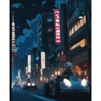 Composition Notebook College Ruled: Tokyo Anime Nighttime Go Kart Racing Illustration | 7.5” x 9.25” Japanese Cartoon Travel Aesthetic Journal with ... College, Work and Home | Anime Collection