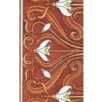Composition Notebook Dot Grid Paper: A charming, botanical vintage pattern with white lilies of the valley among the leaves on a muted red-brown ... For College, Students, School, Work, Office.