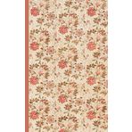 Composition Notebook Dot Grid Paper: A charming, vintage floral dense pattern with small beige, pink and burgundy flowers with green - brown leaves.: ... For College, Students, School, Work, Office.