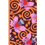 Composition Notebook Dot Grid Paper: A lovely botanical vintage pattern in red, orange, brown, purple and white in art deco style..: Cute Aesthetic ... For College, Students, School, Work, Office.