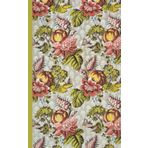 Composition Notebook Dot Grid Paper: A lovely vintage botanical pattern with muted red flowers with yellow buds and green leaves on a light gray ... For College, Students, School, Work, Office.