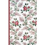 Composition Notebook Dot Grid Paper: Lovely vintage floral pattern with muted red and pink roses on green branches, among lilacs on a light gray ... For College, Students, School, Work, Office.