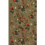 Composition Notebook Dot Grid Paper: Lovely vintage floral pattern with tiny orange, burgundy and white flowers among decorative leaves on a ... For College, Students, School, Work, Office.